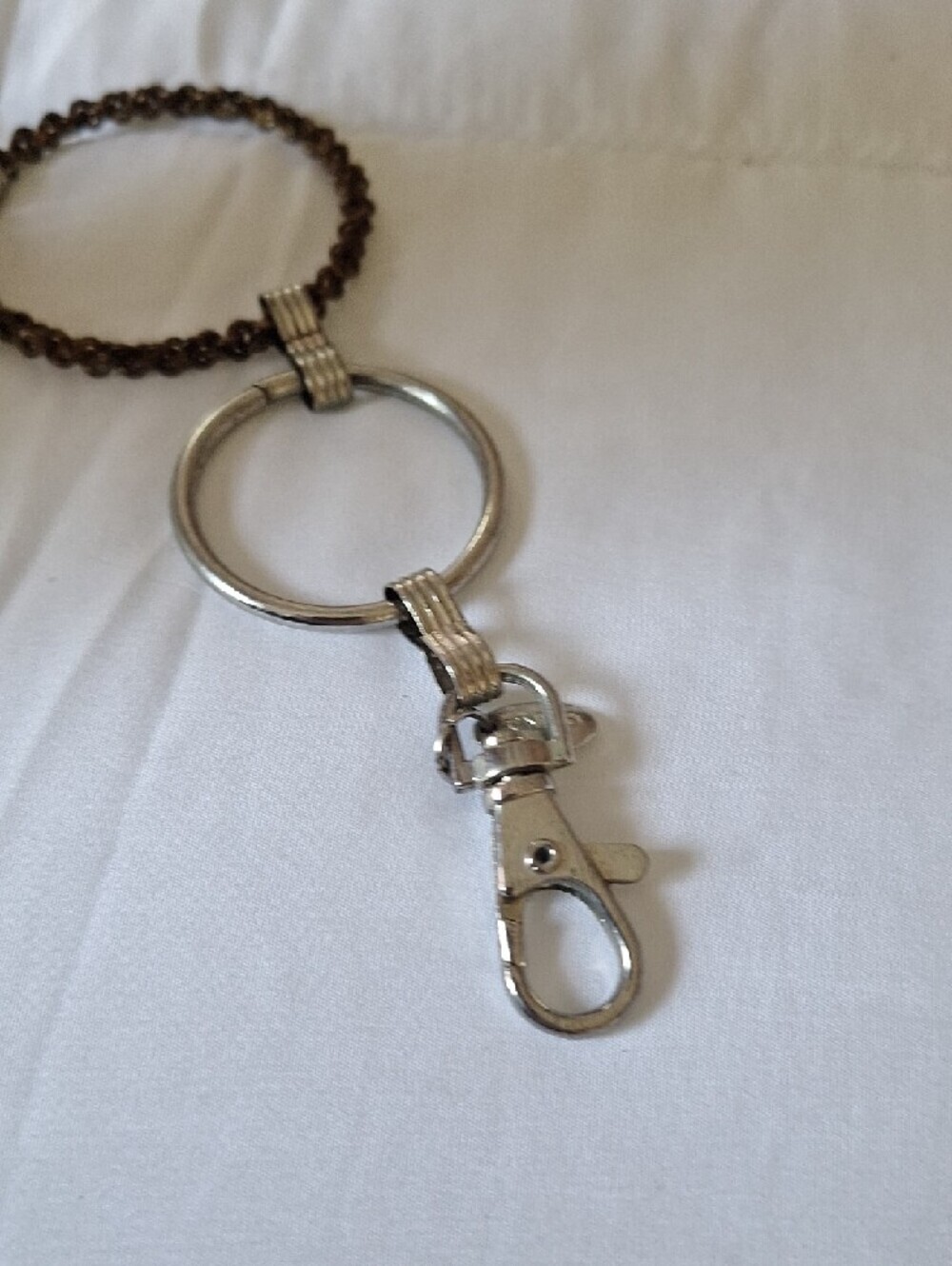 Silver and Bronze Ring Chain Waist Belt - Women Accessories - Picture 5 of 13